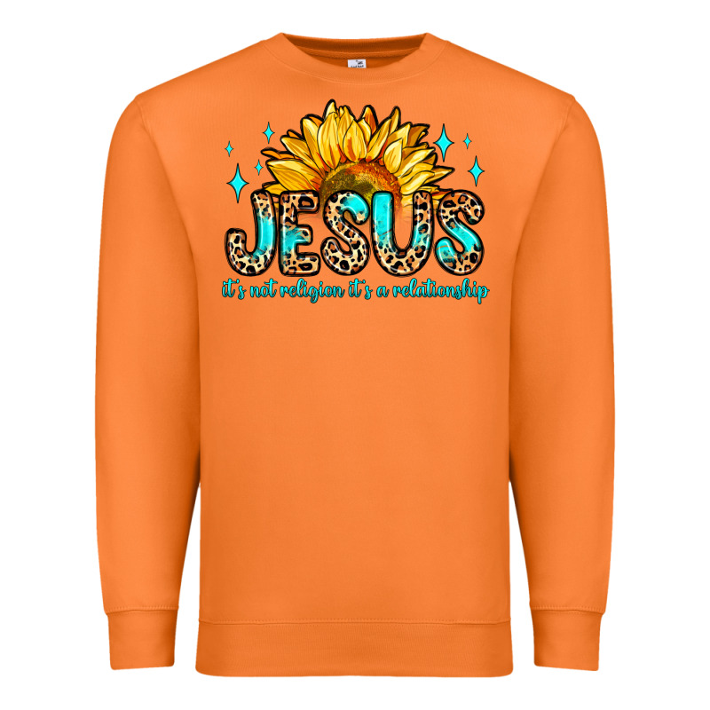 Jesus It S Not Religion It S A Relationship Premium Sweatshirt by Zillion Design Studio | Teevron