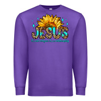 Purple jesus it s not religion it s a relationship Premium Sweatshirt - Zillion Design Studio