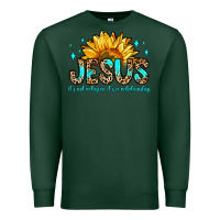 Sports Green jesus it s not religion it s a relationship Premium Sweatshirt - Zillion Design Studio