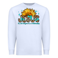 White jesus it s not religion it s a relationship Premium Sweatshirt - Zillion Design Studio