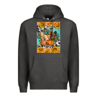 Charcoal Heather fall coop animals Premium Hoodie - Artiststas