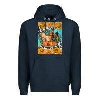 Navy fall coop animals Premium Hoodie - Artiststas