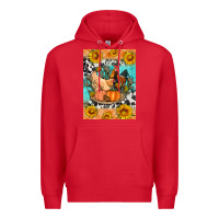 Red fall coop animals Premium Hoodie - Artiststas