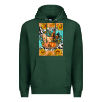 Sports Green fall coop animals Premium Hoodie - Artiststas