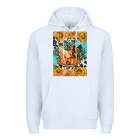 White fall coop animals Premium Hoodie - Artiststas