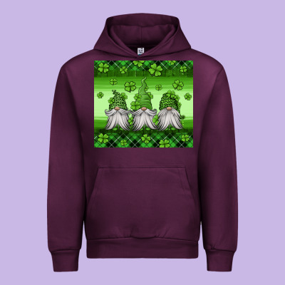 St Patricks Gnomes Urban Hoodie Designed By Jasminsmagicworld