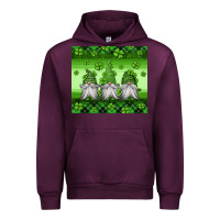 Mauve Wine st patricks gnomes Urban Hoodie - Jasminsmagicworld