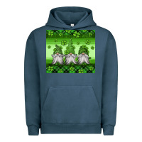 Pigment Midnight Navy st patricks gnomes Urban Hoodie - Jasminsmagicworld