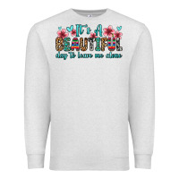 Oatmeal Heather it s a beautiful day to leave me alone Premium Sweatshirt - Zillion Design Studio