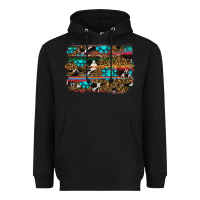Black western background Heavyweight Hoodie - RanaPortraitStore