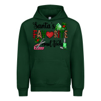 Forest Green santa's favorite nail tech Urban Hoodie - AdoDesignShop