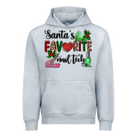 Heather Grey santa's favorite nail tech Urban Hoodie - AdoDesignShop