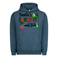 Pigment Midnight Navy santa's favorite nail tech Urban Hoodie - AdoDesignShop