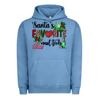 Pigment Pebble Blue santa's favorite nail tech Urban Hoodie - AdoDesignShop