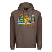 Coffee with god all things are possible summer Premium Hoodie - AdoDesignShop