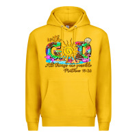 Lemon with god all things are possible summer Premium Hoodie - AdoDesignShop