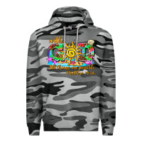 Slate Camo with god all things are possible summer Premium Hoodie - AdoDesignShop