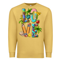Antique Gold summer love teacher Premium Sweatshirt - texasbilliewilder