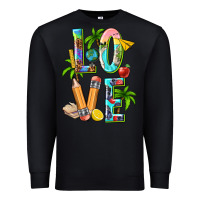Black summer love teacher Premium Sweatshirt - texasbilliewilder