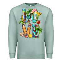 Seafoam summer love teacher Premium Sweatshirt - texasbilliewilder