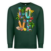 Sports Green summer love teacher Premium Sweatshirt - texasbilliewilder