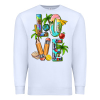 White summer love teacher Premium Sweatshirt - texasbilliewilder
