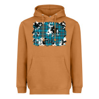 Meerkat winter plaid cowhide pattern background Heavyweight Hoodie - RanaPortraitStore