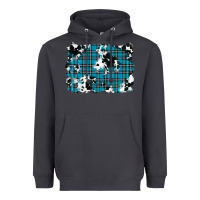 Smoke winter plaid cowhide pattern background Heavyweight Hoodie - RanaPortraitStore