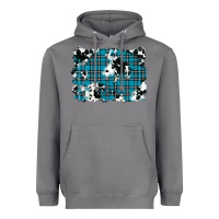 Storm winter plaid cowhide pattern background Heavyweight Hoodie - RanaPortraitStore