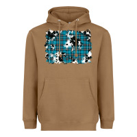 Toasted Coconut winter plaid cowhide pattern background Heavyweight Hoodie - RanaPortraitStore