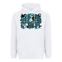White winter plaid cowhide pattern background Heavyweight Hoodie - RanaPortraitStore