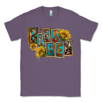 Lavender Western Blessed Classic Tee - FaDigitalArtStudio