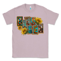 Lilac Western Blessed Classic Tee - FaDigitalArtStudio