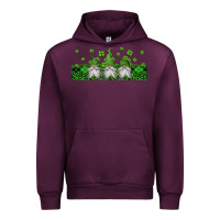 Mauve Wine st patricks gnomes Urban Hoodie - Jasminsmagicworld