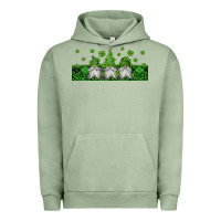 Pigment Oil Green st patricks gnomes Urban Hoodie - Jasminsmagicworld
