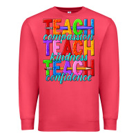 Cardinal teach compassion teach kindness teach confidence Premium Sweatshirt - texasbilliewilder