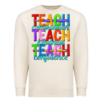 Sandshell teach compassion teach kindness teach confidence Premium Sweatshirt - texasbilliewilder