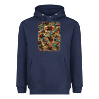 Navy western  background Heavyweight Hoodie - RanaPortraitStore
