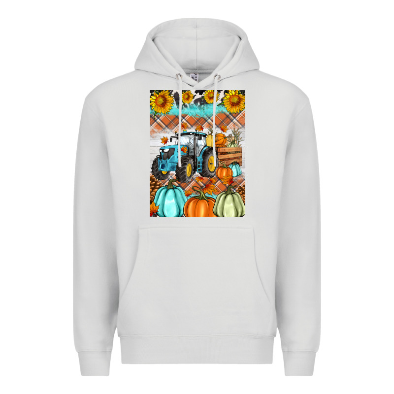 Fall Farm Tractor Air Freshener Premium Hoodie by Artiststas | Teevron