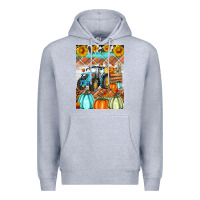 Heather Grey fall farm tractor air freshener Premium Hoodie - Artiststas