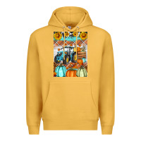 Mustard fall farm tractor air freshener Premium Hoodie - Artiststas