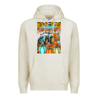Oatmeal Heather fall farm tractor air freshener Premium Hoodie - Artiststas