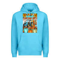 Ocean Blue fall farm tractor air freshener Premium Hoodie - Artiststas