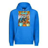 True Royal fall farm tractor air freshener Premium Hoodie - Artiststas