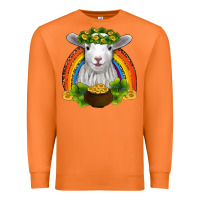 Carrot st patricks day baby sheep shamrocks gold rainbow Premium Sweatshirt - RanaPortraitStore