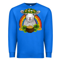 True Royal st patricks day baby sheep shamrocks gold rainbow Premium Sweatshirt - RanaPortraitStore