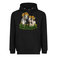 Black baby goats Heavyweight Hoodie - RanaPortraitStore