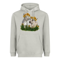 Moon Dust baby goats Heavyweight Hoodie - RanaPortraitStore
