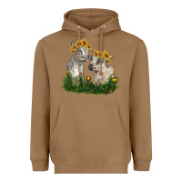 Toasted Coconut baby goats Heavyweight Hoodie - RanaPortraitStore