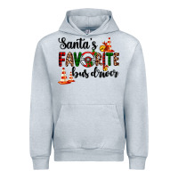 Heather Grey santa's favorite bus driver Urban Hoodie - AdoDesignShop